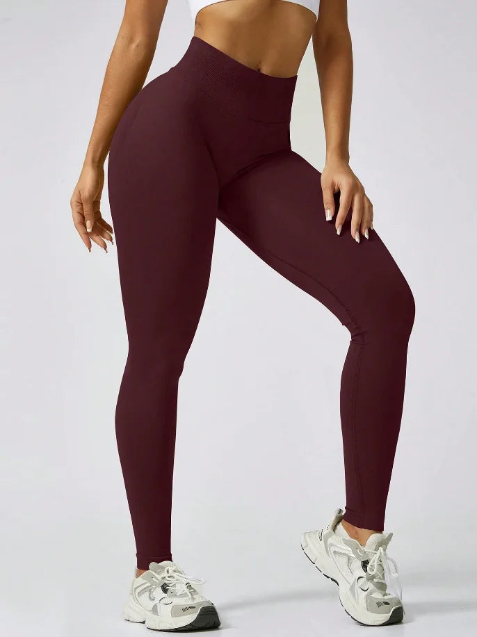 Women's Gym Tight Pants Seamless Yoga Pants Hip Lifting Workout Leggings Fitness Running Compression Sports Tights