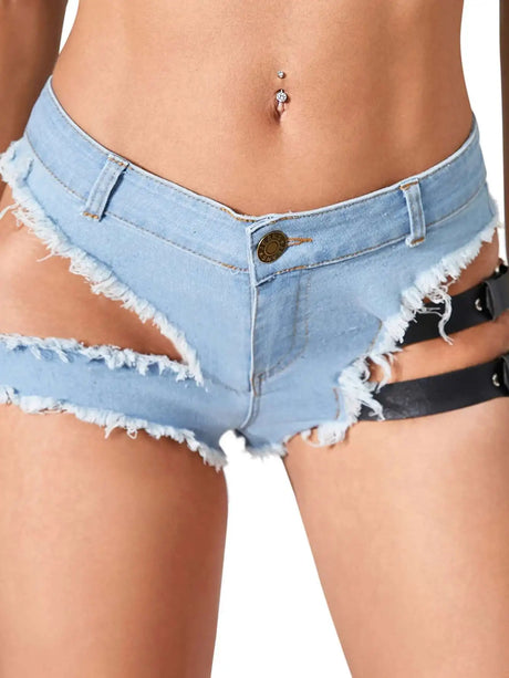 Sexy hole denim shorts women Summer 2026 fashion short Jeans Hot Pants beach Club Jean Shorts woman clothes y2k Low Waist shorts