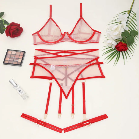 Tornova Erotic Lingerie Mesh Hollow Cross Lace Tight Seductive Backless Bodyshaping Hollow Flirt Sexy Delicate Intimate Lingerie