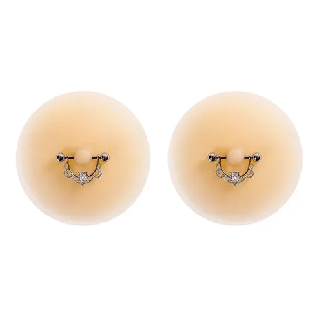 Tornova Solid State Rubber Nipple Patch Invisible and Traceless Solid Chest Patch Women's Sexy Breast Patch Nipple Decoration