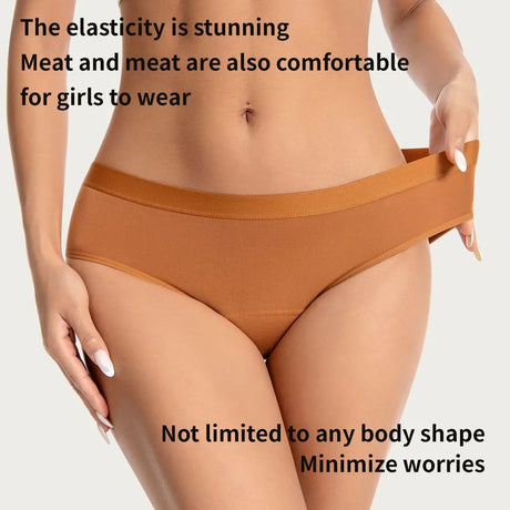 1/4PCS Women Period Panties Heavy Flow Leakproof Underwear Black Postpartum Menstrual Physiological Panty Teens Briefs S-3XL