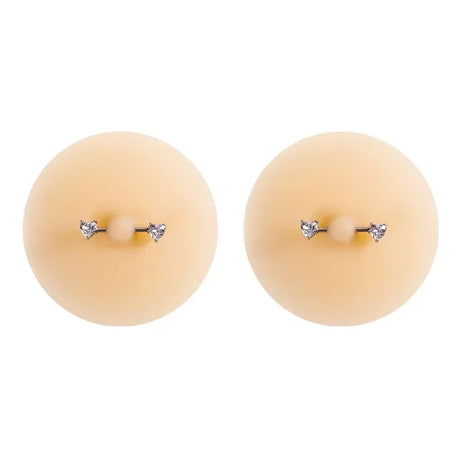 Tornova Solid State Rubber Nipple Patch Invisible and Traceless Solid Chest Patch Women's Sexy Breast Patch Nipple Decoration