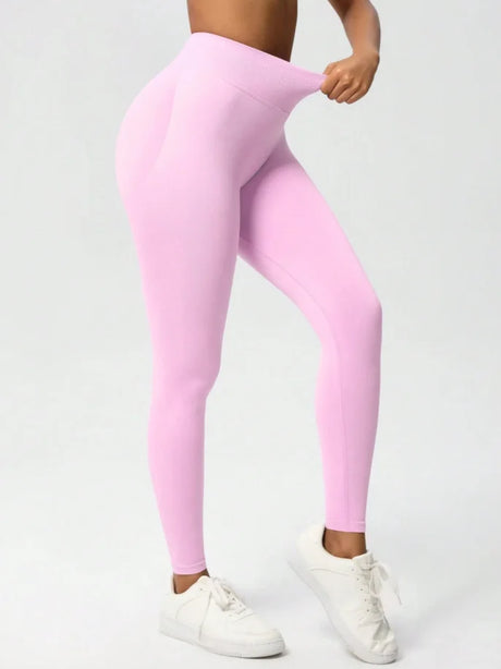 Women's Gym Tight Pants Seamless Yoga Pants Hip Lifting Workout Leggings Fitness Running Compression Sports Tights