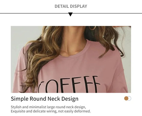 Casual Slogan Print Nightdress For Women Short Sleeve Sleepwear Dresses Loose Fit Tee Nightwear Home Clothes Nightie Loungewear