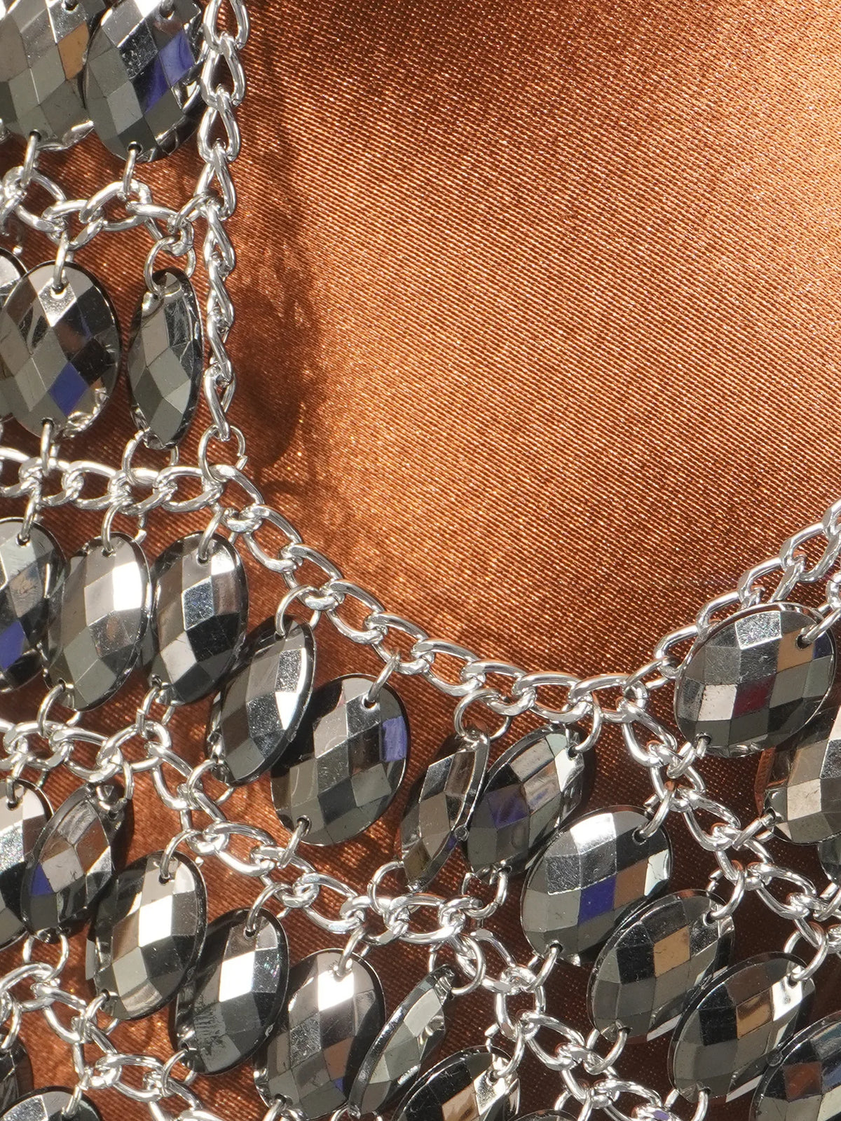 Women Sexy Backless Shine Diamond Body Chain Exotic Tanks Novelty Hollow Out Chest Chains Decor Bustier Tops Nightbar Clubwear