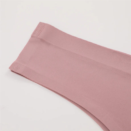 FINETOO 3PC Women Seamless Panties Sexy Brazilian Thong Female Low Waist Solid Color Briefs Comfortable Invisible G-string Panty