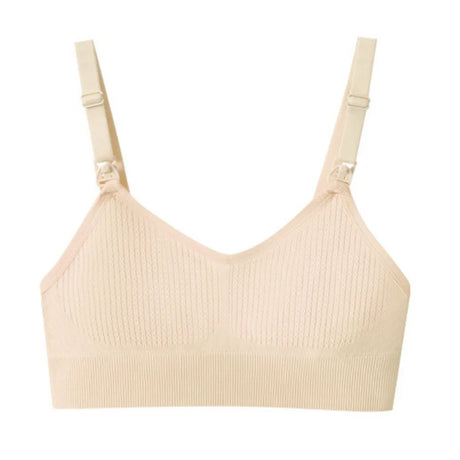 Comfortable Nursing Bras Without Steel Rings Soft Breastfeeding Underwear Anti Sagging 3D Support Seamless Maternity Bra Women