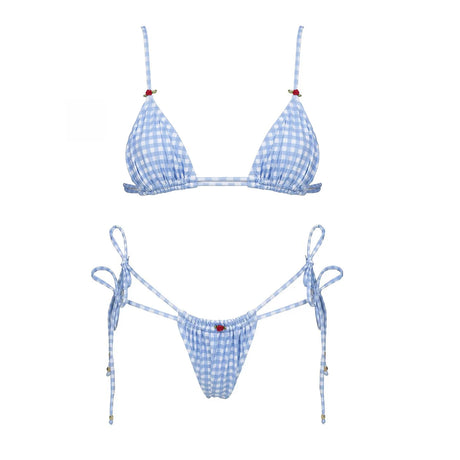 Striped 3Pcs Bandeau Biquini 2026 Women Sexy Swimsuit Push Up Swimwear Female Swimming Suits Low Waisted Bathingsuit Beachwear