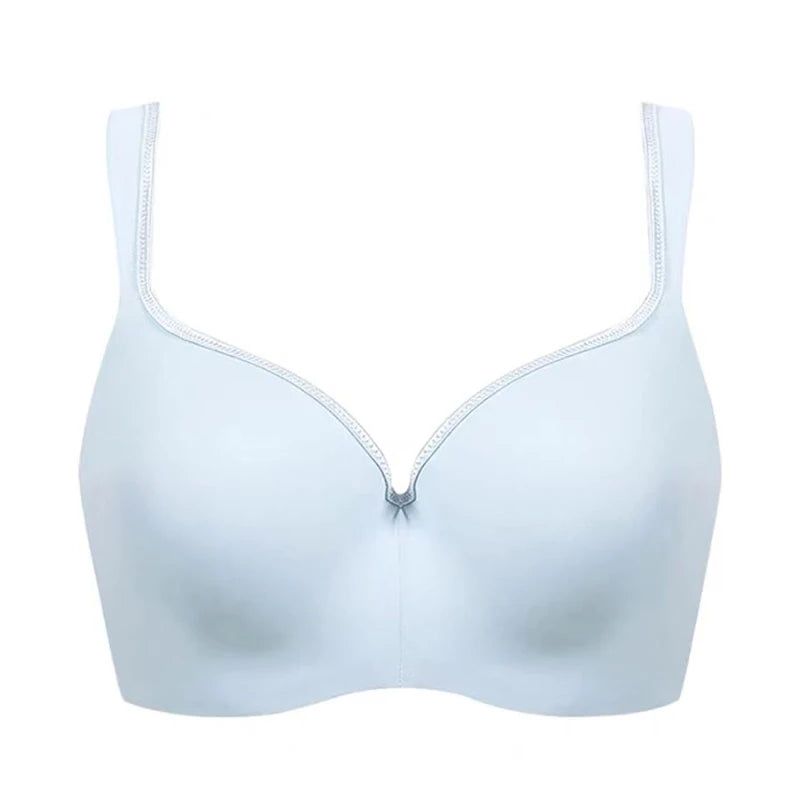 Seamless Plus-size Womens Anti-sagging Balconette Lightly Padded Push Up Bras Daily Full Cup Push-up Support Underwire Lingerie