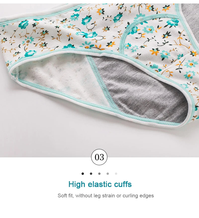 3pcs/Set Leak Proof Menstrual Panties Girls Period Underwear Sexy Pants Physiological Underwear New Product Waterproof Briefs