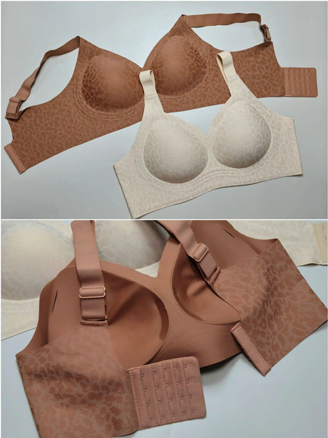 Jelly Bras for Women Non Wired Seamless Gel Plus Size Push Up Bras