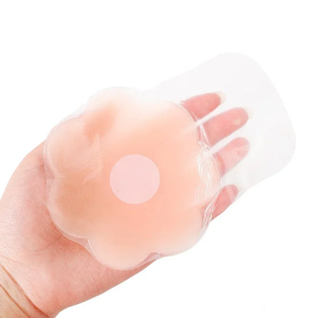 Reusable Women Breast Petals Lift Silicone Nipple Cover Invisible Petal Adhesive Strapless Backless Stick on Bra Breast Stickers