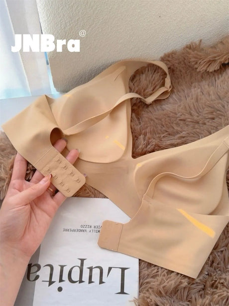 Beautiful Back Invisible Seamless Underwear Women's Large Breast Revealing Small Breast Gathering Side Breast Sexy Wireless Bra