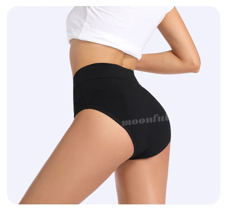 Menstrual Panties Woman Super Absorbent Menstrual Panties High Waist Bamboo Fiber Leakproof Menstruation Period Underwear Girl