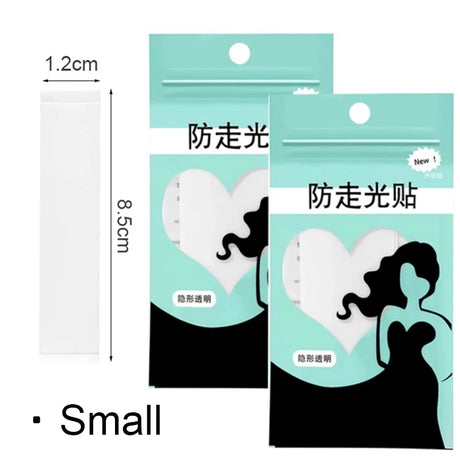 Double Sided Body Tape Self-Adhesive Bra Clothes Dress Shirt Secret Sticker Clear Lingerie Tape Anti-naked Invisible Chest Patch
