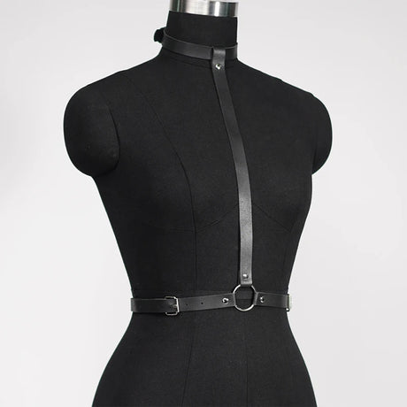 Hot Leather Sleepwear Sex Lingerie For Women/Men Sex Shop Plus Size Erotic Underwear Female Dress Exotic PU Harness Sexy Sets