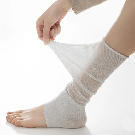 Women's Socks High New Summer Fashion Stockings Basic Women Leg Warmers Japanese Style Cotton Thin Girls Knee Socks Simple Long