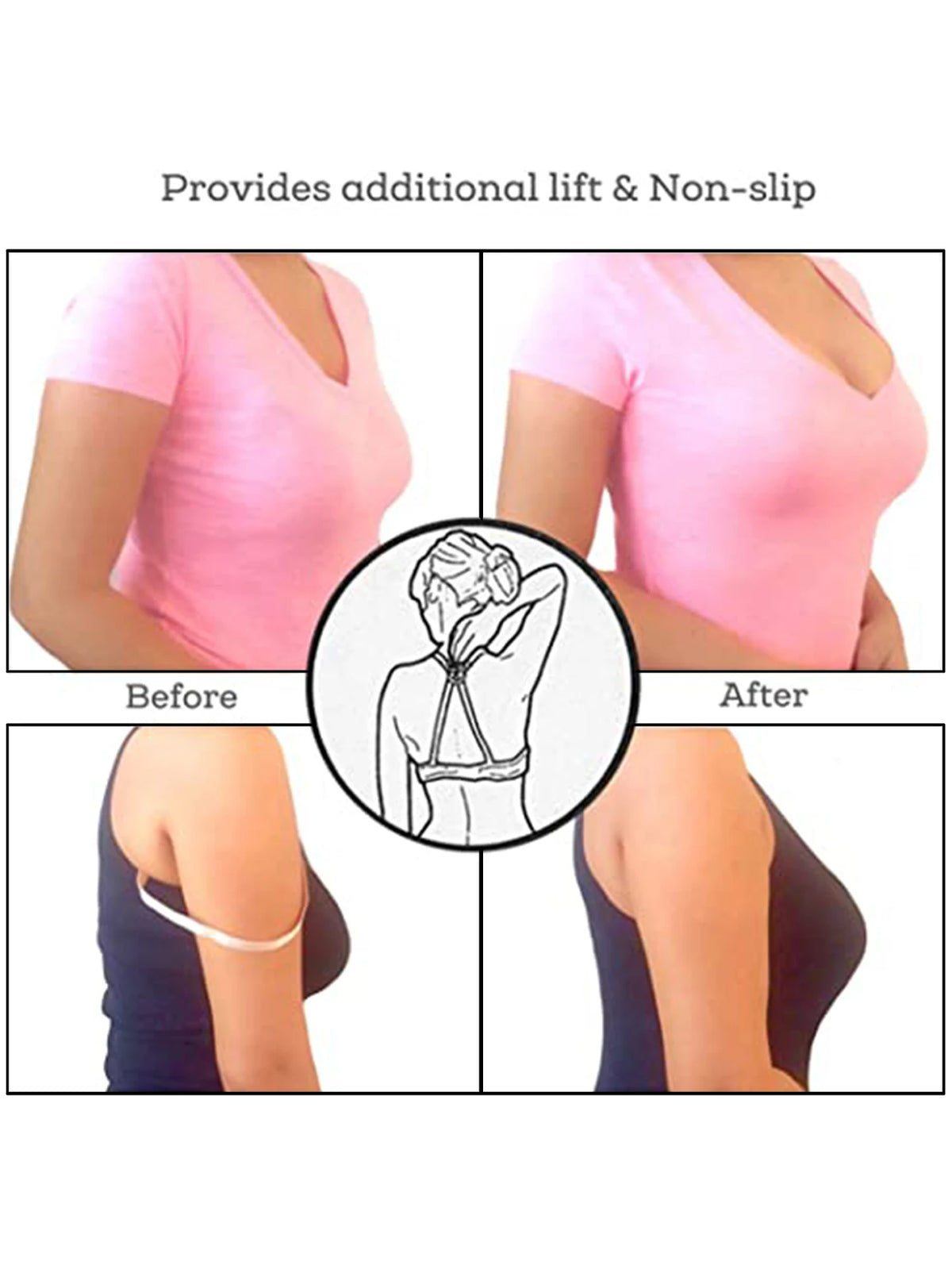 12/ pcs Elliptic shape Women Bra Strap Clips Fashion Wedding Party Invisible Bra Buckle Holders Underwear Non-slip Cross St