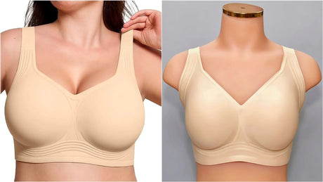 Jelly Bras for Women Non Wired Seamless Gel Plus Size Push Up Bras
