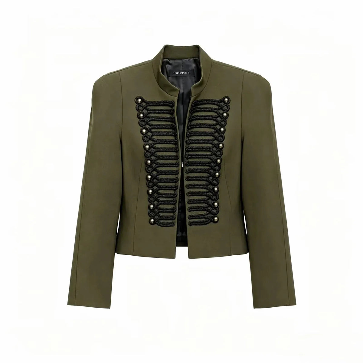 Women Vintage Slim Jacket Spring Women Trends Elegant Napoleon Jackets Ladies High Street Chic Shoulder Padded Blazer
