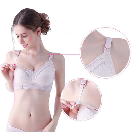 Plus Size Nursing Bra Without Bones Maternity Bras Pregnancy Clothes Prevent Sagging Breastfeeding Women Lactancia Feeding Bras