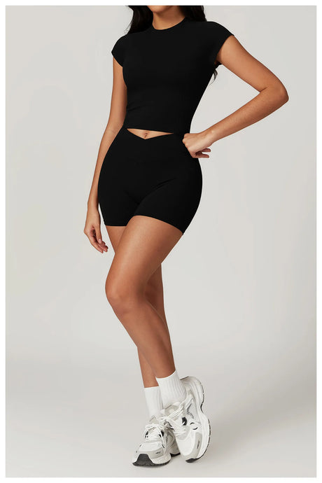 Women Fitness Shorts Sports Shorts Running Cycling Shorts High Waist Push Up Gym Shorts Workout Leggings Woman Yoga Clothing
