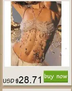 Sexy Metal Rhinestone Corset Crop Top Women Summer Club Party tops Woman Clothing See through Beach Halter Tank Top Streetwear