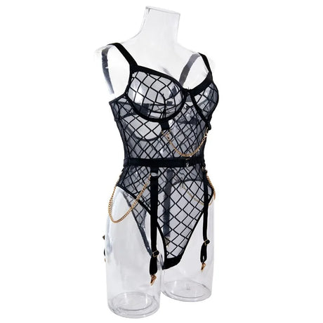 Women's Underwear Sets Sexy Erotic Lingerie for Sex Woman Clothing Lingeries Sets With Garter and Stockings Bra and Panty Set