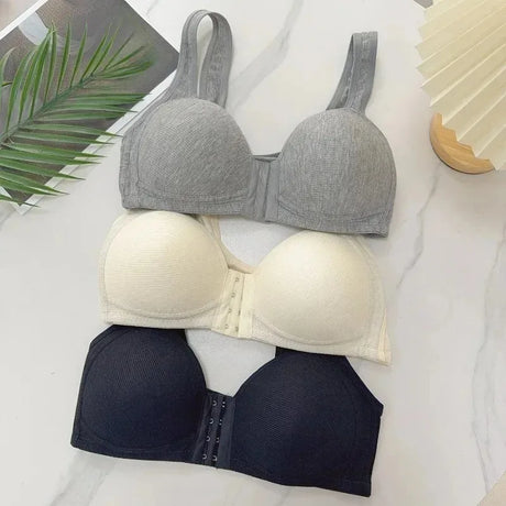 Hot Sale Women's Front Closure Bra Comfort Push Up Sleep Bras Women's Front Closure Bra Lightweight Comfort Bras