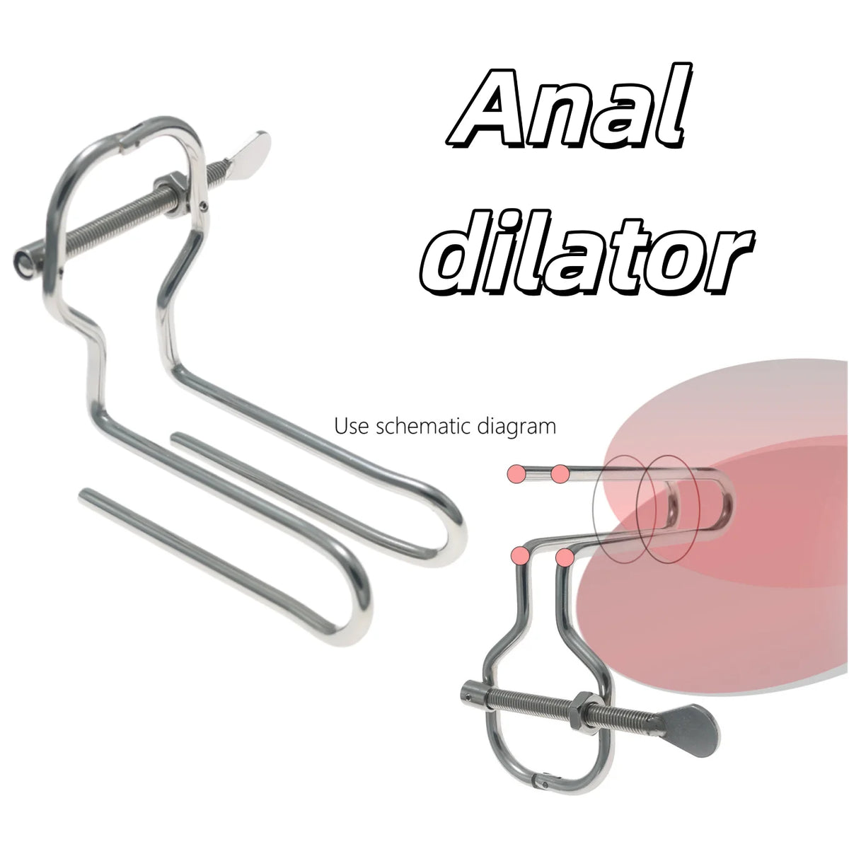 NewAnal Dilator Metal Vaginal Speculum Fisting Adjustable Huge Stainless Steel Vaginal Dilator Anal Training Dildos Sex Toys18+