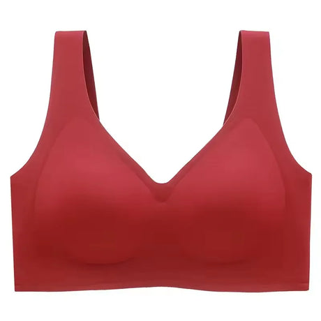 Multi-Color Solid Pattern Jelly Latex Girls' Bra Plus Size Adjustable Removable Steel Ring Everyday Spandex Marks Made