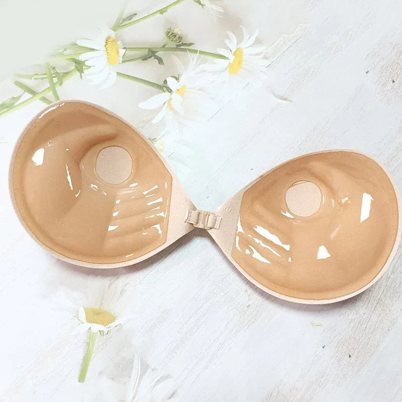 Palm Push Up Invisible Silicone Bra Womens Chest Stickers Lift Up Self Adhesive Bra Cover Bra Silicone Pad Sexy Strapless Breast