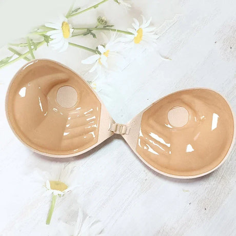 Palm Push Up Invisible Silicone Bra Womens Chest Stickers Lift Up Self Adhesive Bra Cover Bra Silicone Pad Sexy Strapless Breast