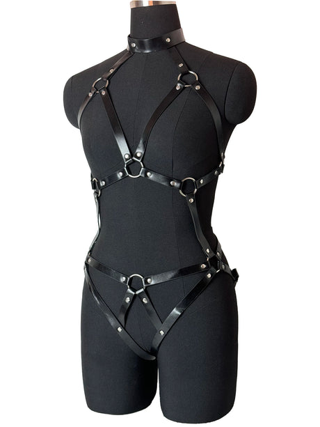 Sexy Body Harness Belt Set Tights Women Bdsm Leather Lingerie Fetish Clothing Underwear Harness Bondage Sex Toy Accessories