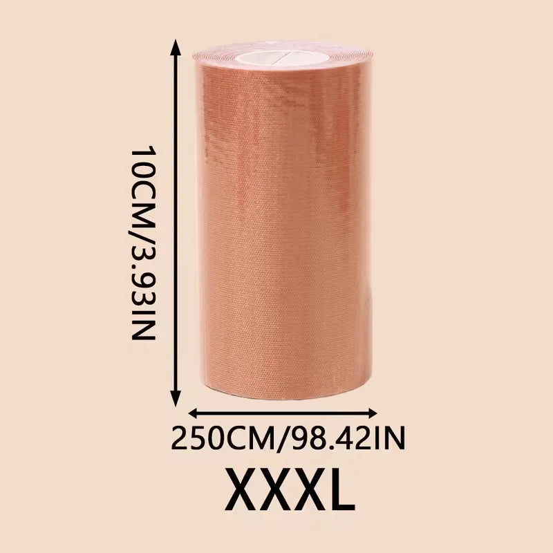1 Roll Adhesive Breast Lift Tape Compatible for B.E Cup Bras No Undergarment Modification Instant Bust Lift Tape for Clothing