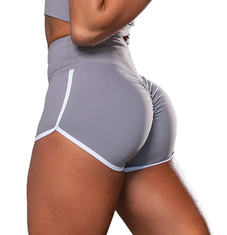1pcs Women High Waist Stretch Tight Shorts Lady Sexy Solid Pantie Female Hip Lift Brief Women's Plus Size Sport Run Short Pant