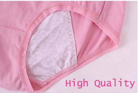 6XL 115kg Plus Size Fat Women Physiological Underwear Menstrual Leak Proof Pure Cotton High Waist Sanitary Lingerie Panties