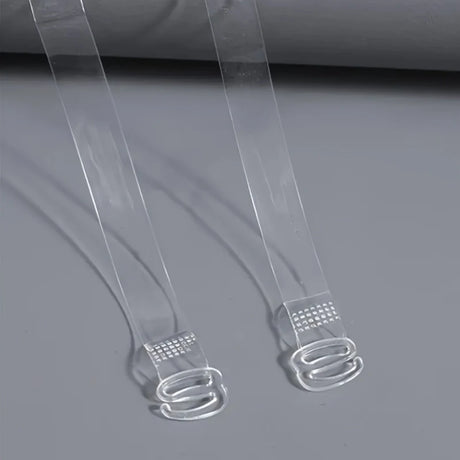FallSweet 2/4/10/20PCS Adjustable Invisible Clear Bra Straps for Women Transparent Elastic Shoulder Belt Lingerie Accessories