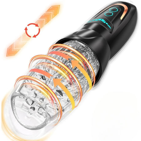 Automatic Male Masturbator Vibration Blowjob Sucking Machine Silicone Vagina Masturbation Cup Sex Toys Adult Goods for Men