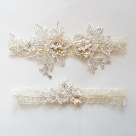 Sexy Lace Garter Women Socks Ring Bride Leg Ring Wedding Dress Ring Decoration Garters Thigh Bands Flowers With Rhinestone Blue