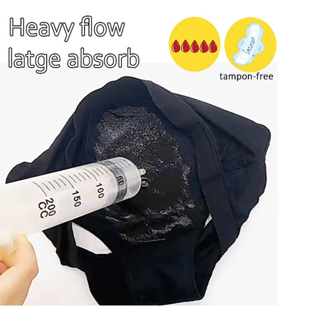 4-Layer Absorbent Leakproof Menstrual Panties For Women Period Heavy Flow Physiological Pants Plus Size Cotton Postpartum Briefs