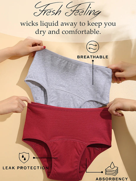 1Pcs Sexy Leak Proof Menstrual Panties Physiological Pants High Waist Women Underwear Period Comfortable Waterproof Briefs