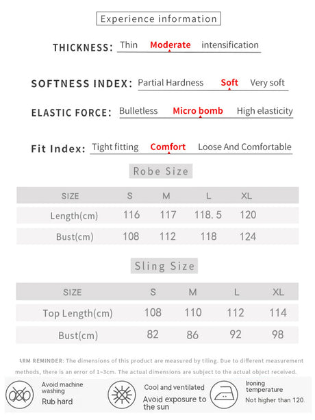 Women's Sexy Fashion 2 Piece Pajama Set V-Neck Slip Dress with Long Robe Sleepwear