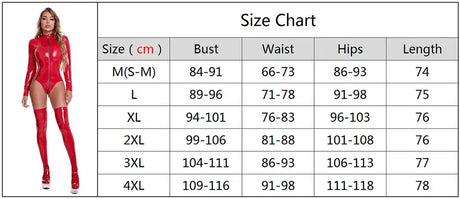 Women Double Zipper Sexy Open Crotch Leather Bodysuit For Erotic Below Crotchless Catsuit Ladies Shiny Latex Bodysuit