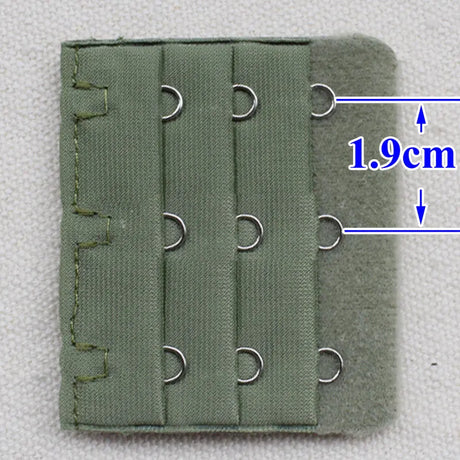 3-Row 3-Hook Bra Extender with Stainless Steel Hooks for Bras, Adjustable Extra Length Soft Velvet Back Closure (Multi Colors)