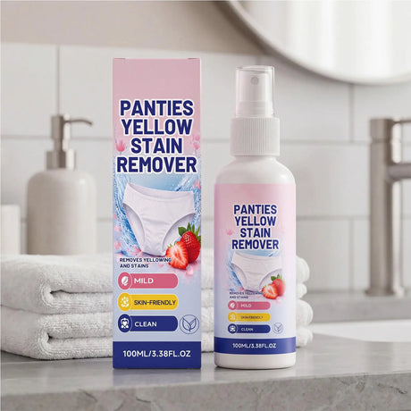 Underwear Stain Remover Spray 100ml Blood Secretion Yellow Spot Cleaner Gentle Skin Safe No Scrub Laundry Detergent for Lingerie
