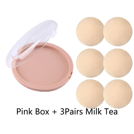 Invisible Nipple Cover Reusable Cover Ups Adhesive Silicone Nipple Pasties For Women Breast Petals Chest Stickers Sticky Bra Pad