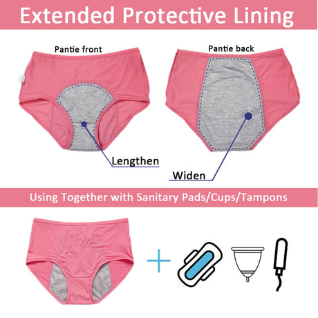 3pcs/Set Leak Proof Menstrual Panties Girls Period Underwear Sexy Pants Physiological Underwear New Product Waterproof Briefs