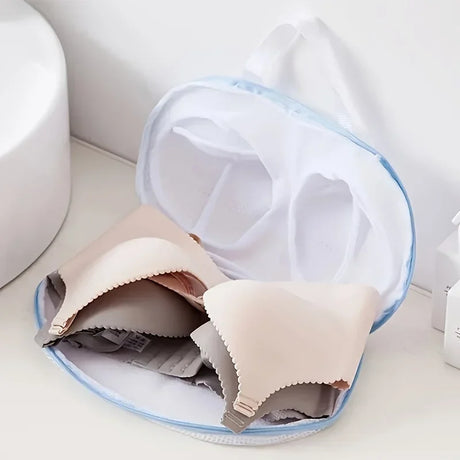 Bra Laundry Bag: Portable, Foldable, Lingerie Mesh Washing Bags for Underwear Protection—Household Pouch