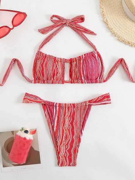 Sexy Bikini Women's Swimsuit 2026 Micro Swimwear High Cut Bandeau Bikinis Sets Two Piece Bathing Suit Swimming for Beach Wear